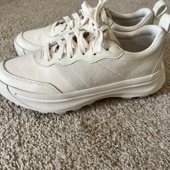 Sorel Women Ona 503 Everyday Low WP Sneakers Size US 9 Sea Salt Chalk Leather - Picture 5 of 7